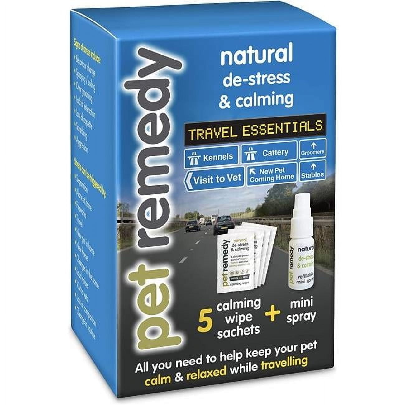 Pet Remedy 5055041799463 Natural De-Stress & Calming Travel Kit for Cats & Dogs