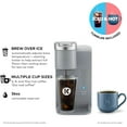 thumbnail image 2 of K-Iced Essentials Coffee Maker, Single-Serve KCup Pod Brewer with Removable Reservoir and Auto-Off, Energy Efficient, Includes K Iced Tumbler, Compact, Arctic Gray, 2 of 9