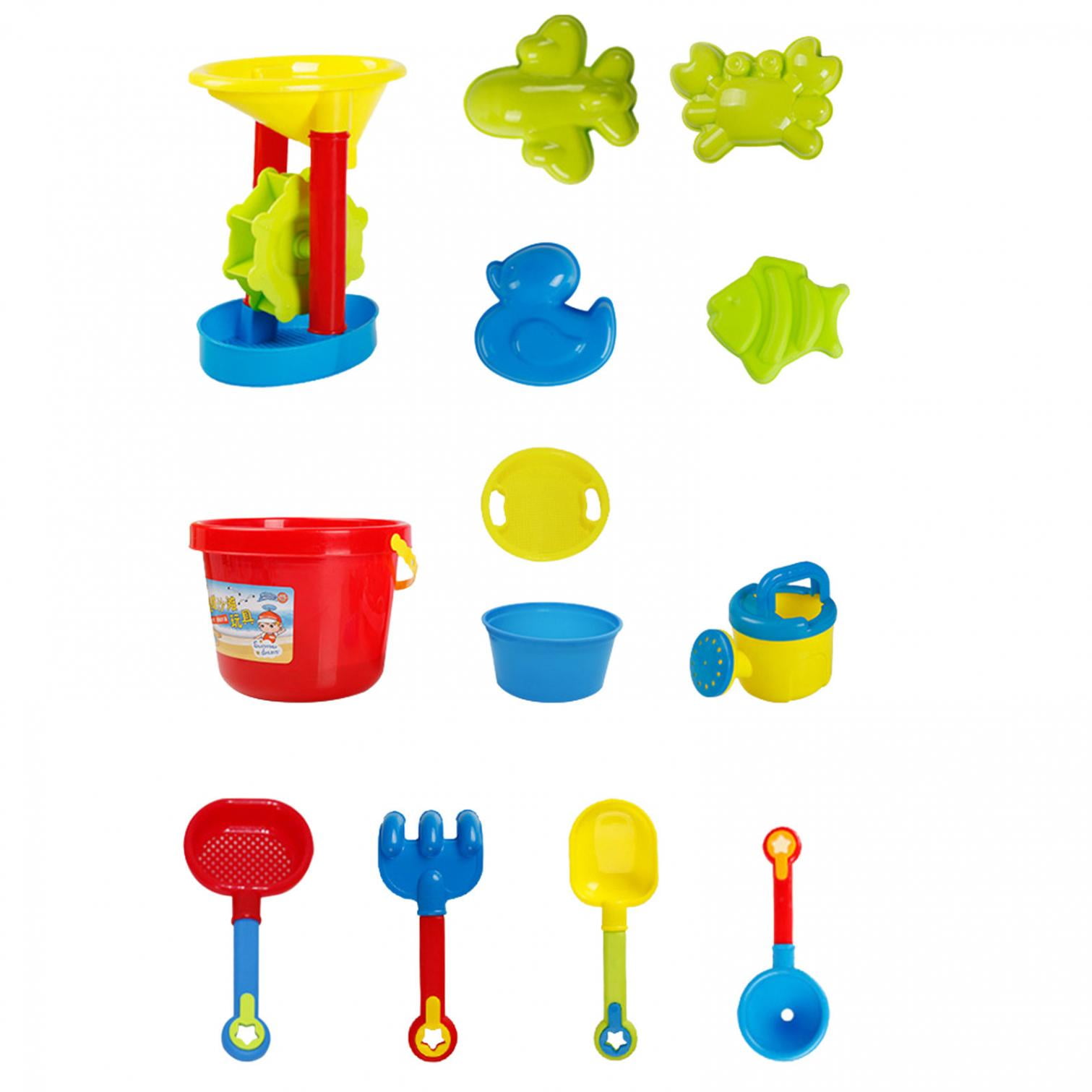 EQWLJWE Beach Toys Sand Toys Set for Kids, Collapsible Sand Bucket and