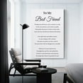 thumbnail image 3 of Best Friend Poem Print, Best Friend Quote Print, Birthday Gift for Best Friend, Bestie Poem Poster Decorative Painting Canvas Wall Art Living Room Posters Bedroom Painting, 3 of 8
