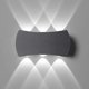 thumbnail image 1 of 6W Indoor LED Wall Light,Outdoor Wall Light IP65 Waterproof 1200LM,Modern Aluminum Wall Light 6500K Cool WhiteBlack, 1 of 4