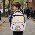thumbnail image 5 of FKELYI Splatter Rainbow Horse Print Kids Backpack with Multi-Pockets 17 Inch Schoolbag for Elementary Student Casual Daypack Travel Rucksack Knapsack for Girls Bagpacks, 5 of 7