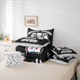 thumbnail image 6 of Manfei Kids Gamepad Controller Twin Bedding Sets 7-Piece, Black Game Console Bedding Comforter Set, Cartoon Video Game Theme Reversible Sheet Sets, Breathable Home Decor, 6 of 8