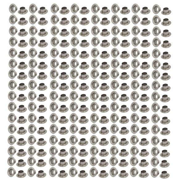 500pcs 4mm Inner Dia 201 Stainless Steel Eyelet Grommets Kit w Washer for Leather Canvas Clothes Shoes