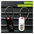 thumbnail image 2 of U Style TSA Luggage Lock with Cable Rope Suitcase Couple Secure Lock  1pcs, 2 of 5
