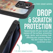 Smartish® iPhone 16 Pro Max Protective Magnetic Case - Gripzilla Compatible with MagSafe [Rugged + Tough] Heavy Duty Armor Cover Drop Tested Protection for Apple iPhone 16 Pro Max - Wildflower Fields