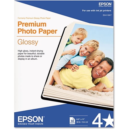Premium Photo Paper GLOSSY (8.5x11 Inches, 25 Sheets) (S042183),White