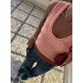 thumbnail image 3 of Women's Pink Sparkly Sheer Knit Tank Top Asymmetrical Hem Sleeveless Casual Summer Camisole, 3 of 19