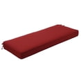 thumbnail image 1 of Aoodor 46.5” x 17.7” x 3” Outdoor Bench Cushion, Red, 1 of 10