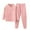 Pink A, variant on Yievot Toddler Baby Kids Winter Boys Girls Solid Color Long Sleeved Thickening Home Wear Clothes Suit 12 Months-9 Years