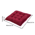 thumbnail image 5 of Tuvgenk Deep Red Seat Cushions for Office Chairs Pressure Relief Seat Cushion Pillow Polyester Soft Breathable Square Chair Pad for Home, 5 of 5