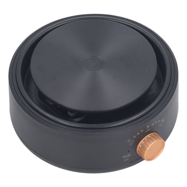 Portable Electric Hot Plate Single Burner, Efficient Safe Heating Plate with 2 Level Temperature Control, Compatible with Various Cookware Materials