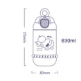 thumbnail image 7 of 1 Set 450/630ML Straw Cup Safety Lock Bouncing Lid Portable Lanyard One Button Open Soft Straw Good Sealing High Capacity Straw Bottle Picnic Supply, 7 of 7