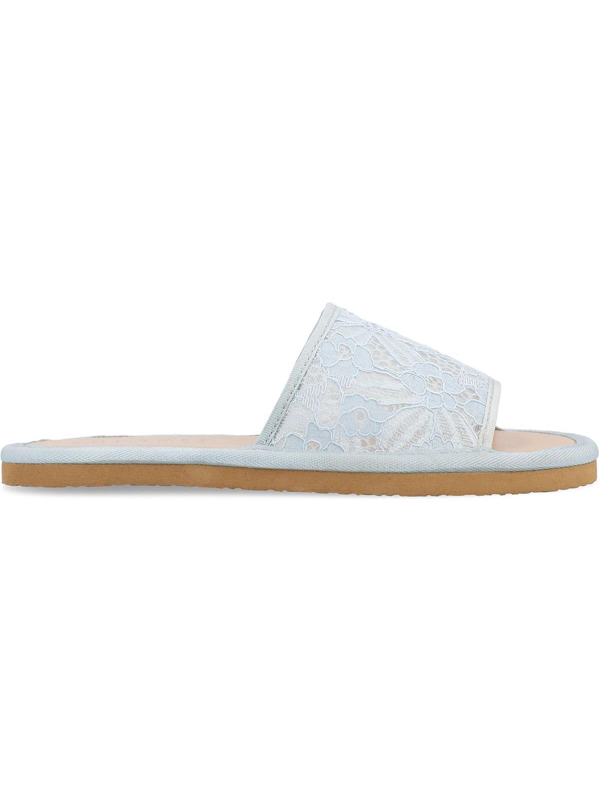Journee Collection Womens Eniola Tru Comfort Foam Slide Flat Sandals