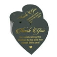 thumbnail image 1 of Inkdotpot Pack Of 100 Thank You For Celebrating The Mother To Be Baby Shower Favor Paper Tags Craft Real Gold Foil Hang Tags, 1 of 8