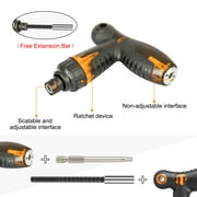 Security Torx Screwdriver Bit Set,T6-T40 Torx Bit Set 1/4 inch Ratcheting Magnetic Screwdriver Handle,4 Long
