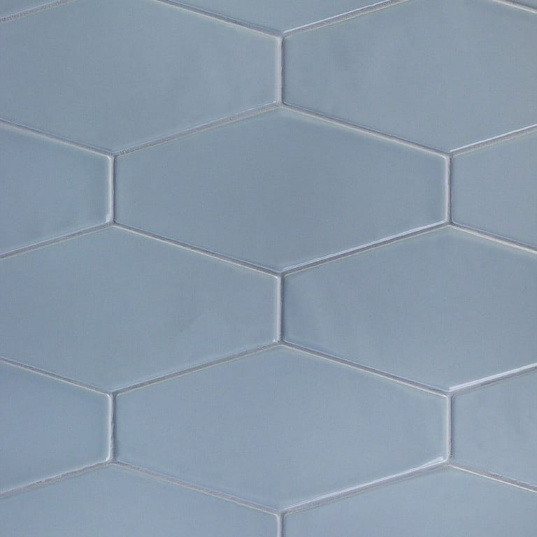 Midland Hexagon Vanilla 4 in. x 8 in. Glazed Ceramic Tile Sample Midland Hexagon Vanilla 4 in. x 8 in. Glazed Ceramic Tile Sample