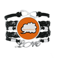 thumbnail image 1 of Daily Language Chat Congratulations Hope Bracelet Love Accessory Twisted Leather Knitting Rope Wristband, 1 of 3