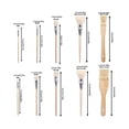 thumbnail image 3 of 10pcs Paint Brushes, Various Sizes Goat Hair Paint Brushes For Painting Walls Soft Fur Gilding Brus, 3 of 5