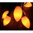 thumbnail image 2 of 2 Pcs Outdoor String Lights String Lights 25 C7 Bulbs 25 ft. Black Wire Outdoor Plug in Orange, 2 of 2