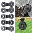 thumbnail image 1 of Clips de plástico para tela de sombra, 10 Uds., redondos, Clip de fijación de red de sombra negra para accesorios de tela de sombra, invernadero, jardín agrícola, 1 of 2