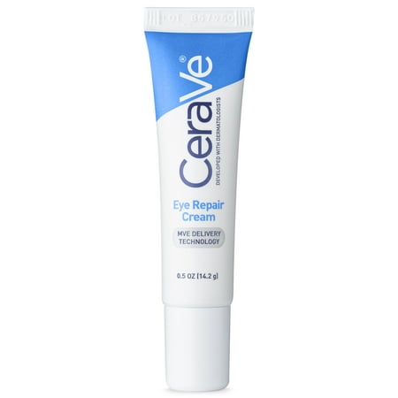 CeraVe Eye Repair Cream for Dark Circles and Puffiness, .5 (Best Under Eye Primer For Dry Skin)