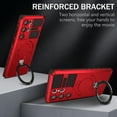 thumbnail image 5 of Dteck for Samsung Galaxy S21 Ultra Case with Magnetic Invisible Stand, Compatible with MagSafe,Glass Screen Protector + Camera Protector Shockproof Rugged Case for Samsung Galaxy S21 Ultra,Red, 5 of 8