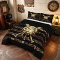 thumbnail image 2 of Manfei Camo Baseball US Flag Queen Comforter Set, Hunting Sports Theme Comforter Sets Queen, Brown Black, Black Reversible 3pcs, 1 Comforter and 2 Pillowcases, 2 of 6