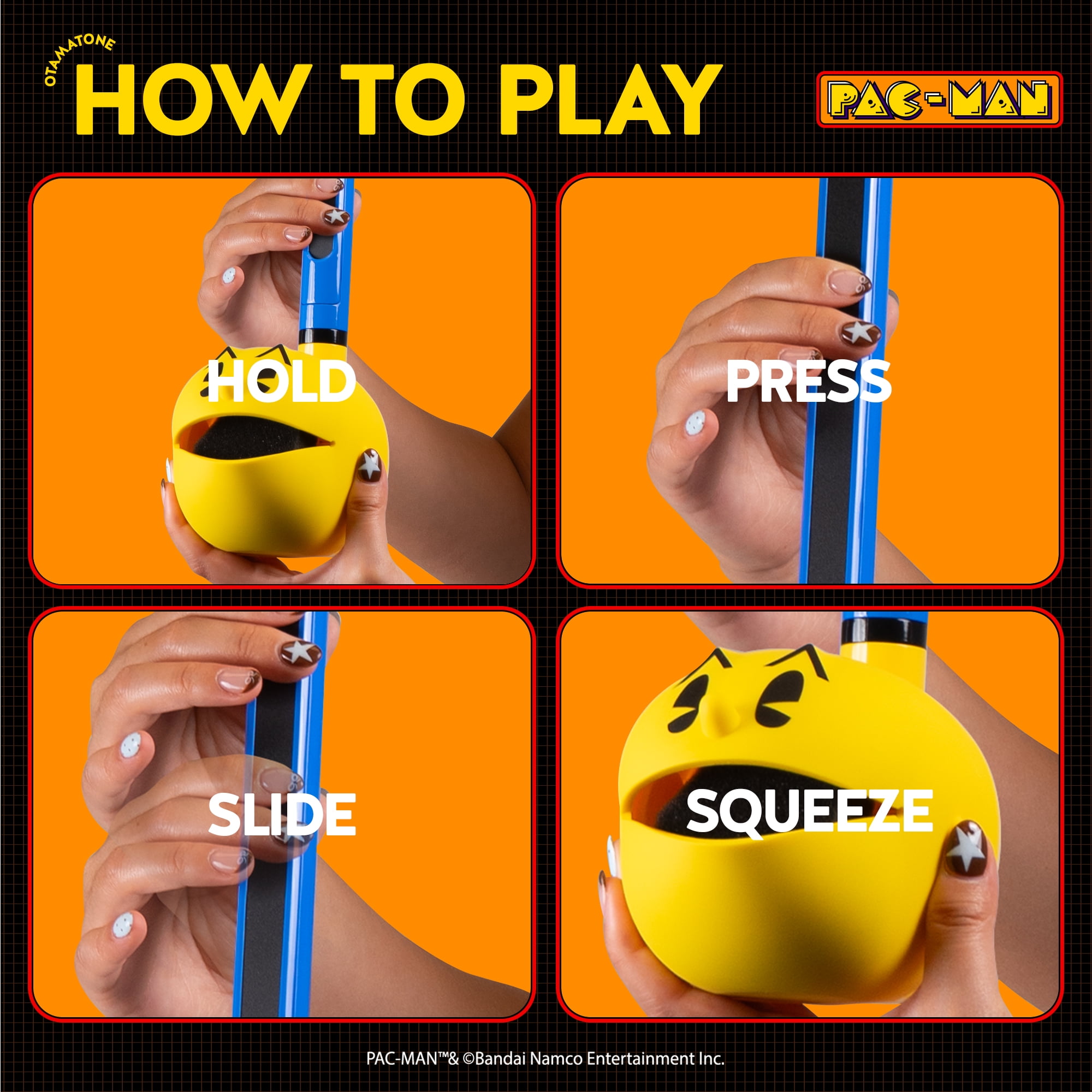 Otamatone Deluxe PAC-MAN Electronic Musical Instrument for Adults Portable Synthesizer Digital Electric Music from Japan by Maywa Denki Cool Stuff Gifts [English Instructions]
