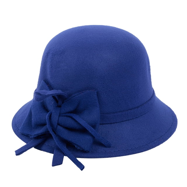 Chapeau Seau pour Femmes Automne Hiver Mode Décontractée Chapeau Dôme Britannique