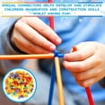 thumbnail image 2 of Playlearn 800pc Building Straws & Connectors STEM Educational Toy for Kids, 2 of 7