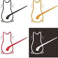 thumbnail image 1 of Jinsinto 4pcs Rear Window Wiper Decal Animal Car Sticker Funny Cat Moving Tail Waving Wiper Sticker Reflective Decal Windshield Sticker Waterproof, 1 of 3