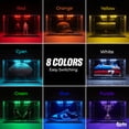 thumbnail image 6 of Kicks & Co XL Clear Plastic Stackable Shoe Storage Box for Sneakers Remote Control LED Light Fits Up to Size 13, 6 of 10