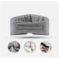 thumbnail image 4 of RV Máscara para dormir Blackout Máscara para dormir Algodón Hecho a mano Cubierta de ojo ajustable para hombres Mujeres para viajes, siesta, Yoga Talla única, Gris Rojo Verde, 4 of 5