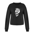 thumbnail image 4 of Sudadera informal con estampado sólido de manga larga con cuello redondo para mujer a la moda de Halloween Fridja  ghj987+1505, 4 of 5