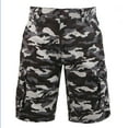 thumbnail image 2 of Men's Cargo Shorts Outdoor Multi-Pockets Relaxed Fit Cotton Camouflage Casual Shorts 03 Ash Camo 32, 2 of 6