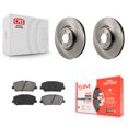 thumbnail image 1 of Transit Auto Front Disc Brake Rotors and Semi-Metallic Pads Kit for Car 2011-2015 Kia Optima 2.0L K8S-100608, 1 of 11