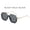 Black Gold Frame Black and Grey Lens, variant on No-makeup look double-bridge large-frame anti-blue light retro glasses, trendy lower-frame square sunglasses for women, popular street style sunglasses, fashionable and versatile