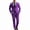 Purple, variant on Finelong Men's slim-fit double-button suit set, two-piece, suitable for business, office, wedding and casual occasions.
