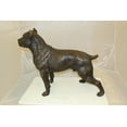 thumbnail image 4 of Nifao Pit Bull Dog Bronze Statue – Home Decor Sculpture, 33"L x 11"W x 26"H, 4 of 11