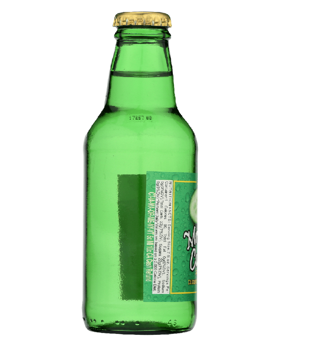 (Pack of 24) Mr Q Cumber Sparkling Cucumber Beverage, 7 fl oz