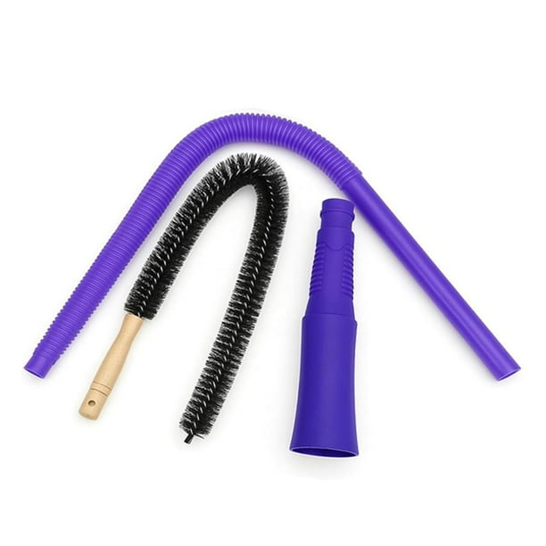 Kit de Limpieza para Conductos de Ventilación de Secadora con Accesorio de Aspiradora, Conector Universal y Cepillo para Pelusas para Todas las Aspiradoras.