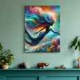thumbnail image 3 of Shangniulu Mermaid Wall Ocean Coastal Wall Art The Underwater World Canvas Mermaid Pictures Coral Wall Decor Canvas Prints Painting Framed Artwork for Living Room Bedroom Bathroom Kitchen, 3 of 5