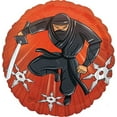 thumbnail image 3 of Stealth Ninja Birthday Party Supplies 5pc Balloon Bouquet Decorations, 3 of 6