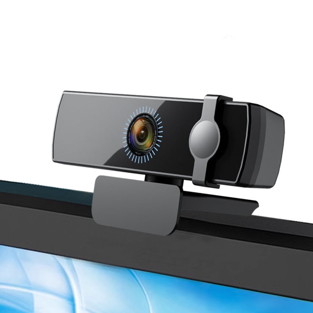 MOMOJIA Auto Focuses Webcam 1080P Computer Camera With 120° Wide View Facials Recognition 360 Rotations Noise Reductions Mics