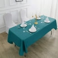thumbnail image 4 of Rectangle Tablecloth 60x102 inch Washable Polyester Fabric Table Cloth for Wedding Party Dining Banquet Decoration（60x102, Teal）, 4 of 6