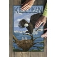 thumbnail image 3 of Ketchikan, Alaska, Bald Eagle and Chicks (19x27 inches, Premium 500 Piece Jigsaw Puzzle for Adults and Family, Made in USA), 3 of 4