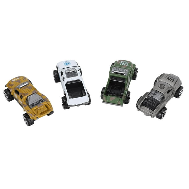 Juguete de vehículo de simulación, juego de 4 modelos de camioneta todoterreno, modelo de vehículo todoterreno construido para el futuro