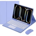 thumbnail image 1 of Funda con teclado táctil para iPad Pro de 11 pulgadas (M4) de 5.ª generación 2024, con ratón - Teclado Bluetooth táctil magnéticamente desmontable, 1 of 8