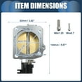 thumbnail image 4 of Unique Bargains 1 Set Universal 64mm/2.52' Silver Tone Aluminum Alloy Car Throttle Body Assembly, 4 of 8